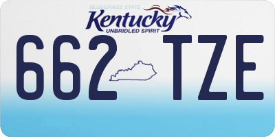 KY license plate 662TZE
