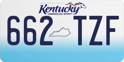 KY license plate 662TZF
