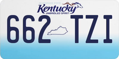 KY license plate 662TZI