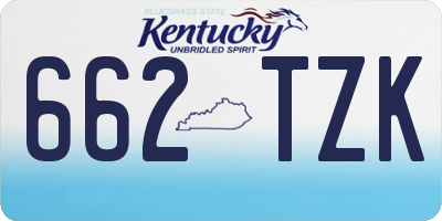 KY license plate 662TZK
