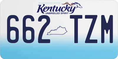 KY license plate 662TZM