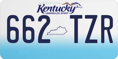 KY license plate 662TZR