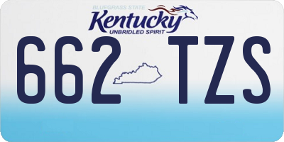 KY license plate 662TZS