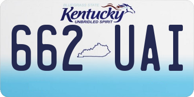 KY license plate 662UAI