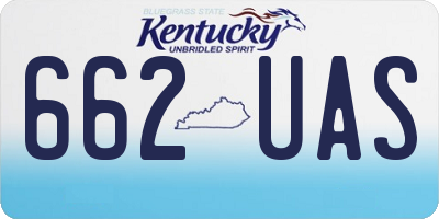 KY license plate 662UAS