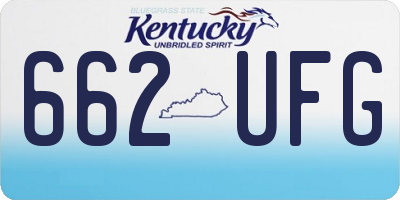 KY license plate 662UFG