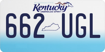 KY license plate 662UGL