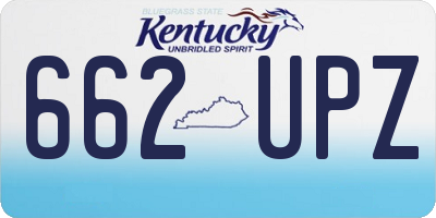 KY license plate 662UPZ