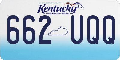 KY license plate 662UQQ