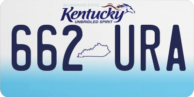 KY license plate 662URA