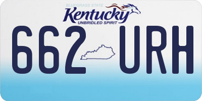 KY license plate 662URH