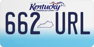 KY license plate 662URL