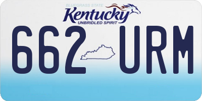 KY license plate 662URM