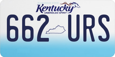 KY license plate 662URS