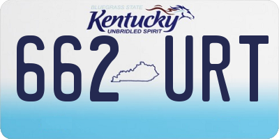KY license plate 662URT