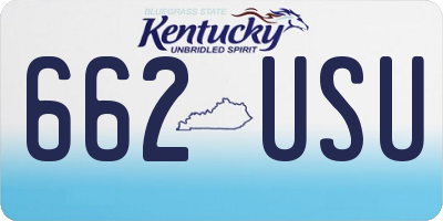 KY license plate 662USU