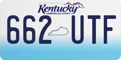 KY license plate 662UTF