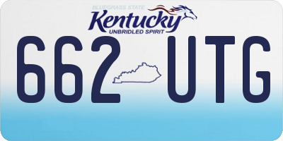 KY license plate 662UTG