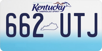 KY license plate 662UTJ