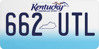 KY license plate 662UTL
