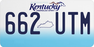 KY license plate 662UTM
