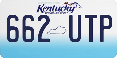 KY license plate 662UTP