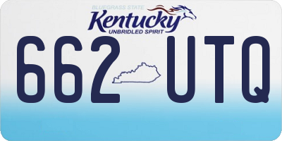 KY license plate 662UTQ