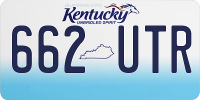 KY license plate 662UTR