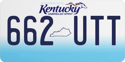 KY license plate 662UTT