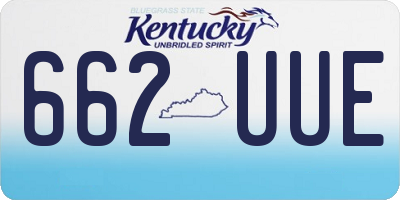 KY license plate 662UUE