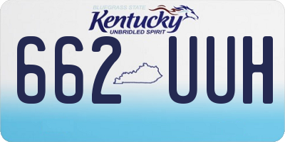 KY license plate 662UUH