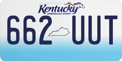KY license plate 662UUT