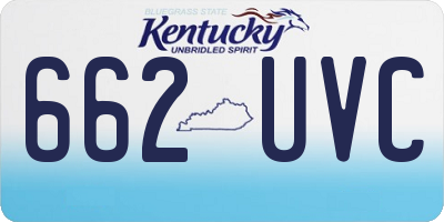 KY license plate 662UVC