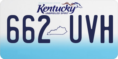 KY license plate 662UVH