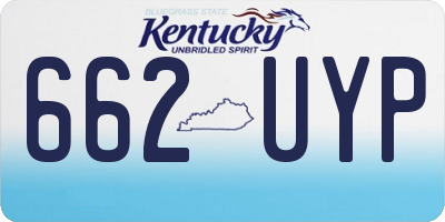 KY license plate 662UYP