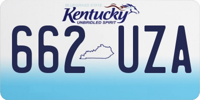 KY license plate 662UZA