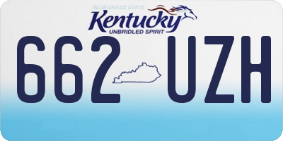 KY license plate 662UZH