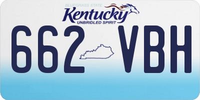 KY license plate 662VBH