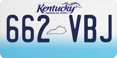 KY license plate 662VBJ