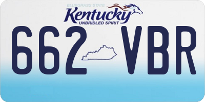 KY license plate 662VBR