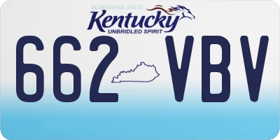 KY license plate 662VBV