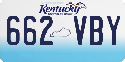 KY license plate 662VBY