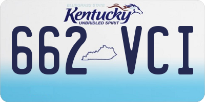 KY license plate 662VCI