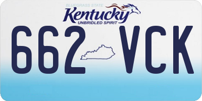 KY license plate 662VCK