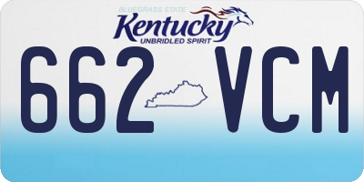 KY license plate 662VCM