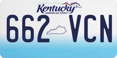 KY license plate 662VCN
