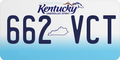 KY license plate 662VCT