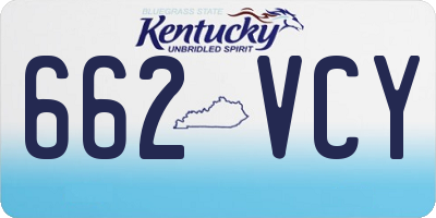 KY license plate 662VCY