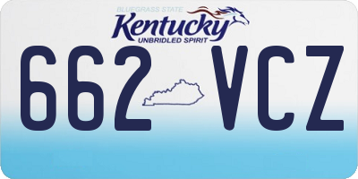 KY license plate 662VCZ