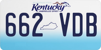 KY license plate 662VDB